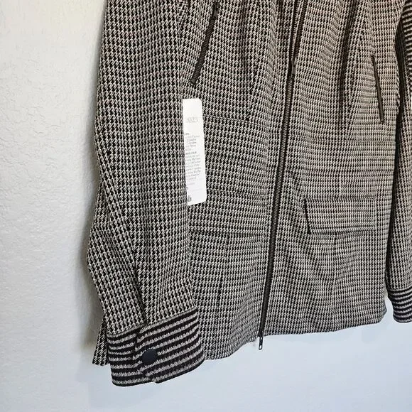 NWT Cabi | The Baron Jacket Houndstooth Brown Black Dark Academia, Womens Large - Picture 5 of 11